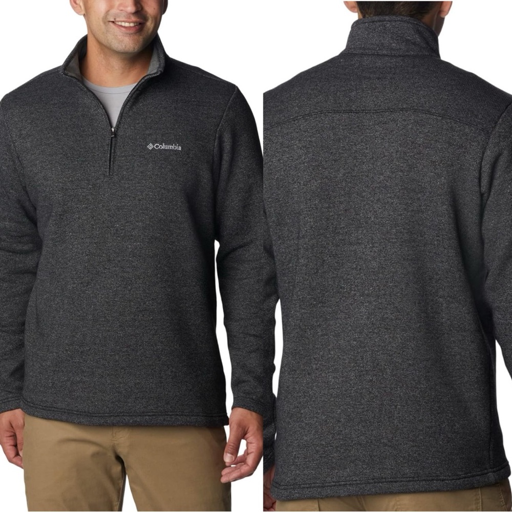 Columbia Charcoal Quarter-Zip Fleece